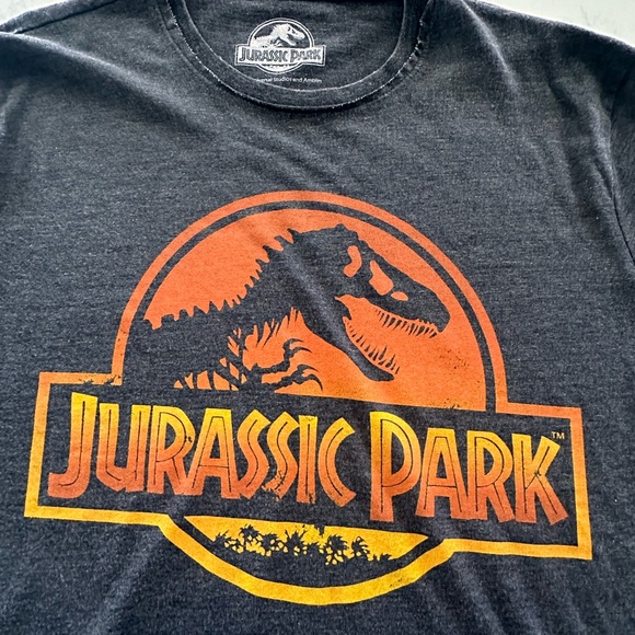 JURASSIC PARK Gray t-shirt men’s large Lucky Brand L NWOT - Picture 2 of 6